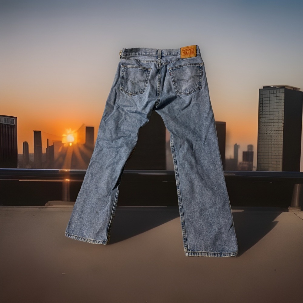 Y2K Levis 505 Jeans 33x30‎ Blue Cotton Denim Mens Red Tab